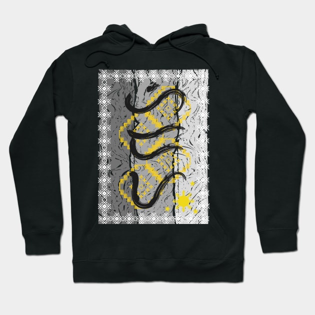 Baybayin word Hiraya (imagination) Hoodie by Pirma Pinas